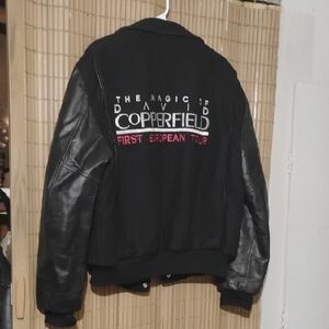 The Magic Of David Copperfield European Tour Leather Jacket Size Medium 1980s
